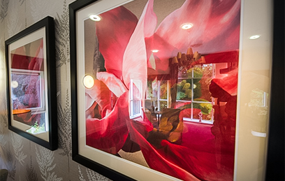 pictures on a wall