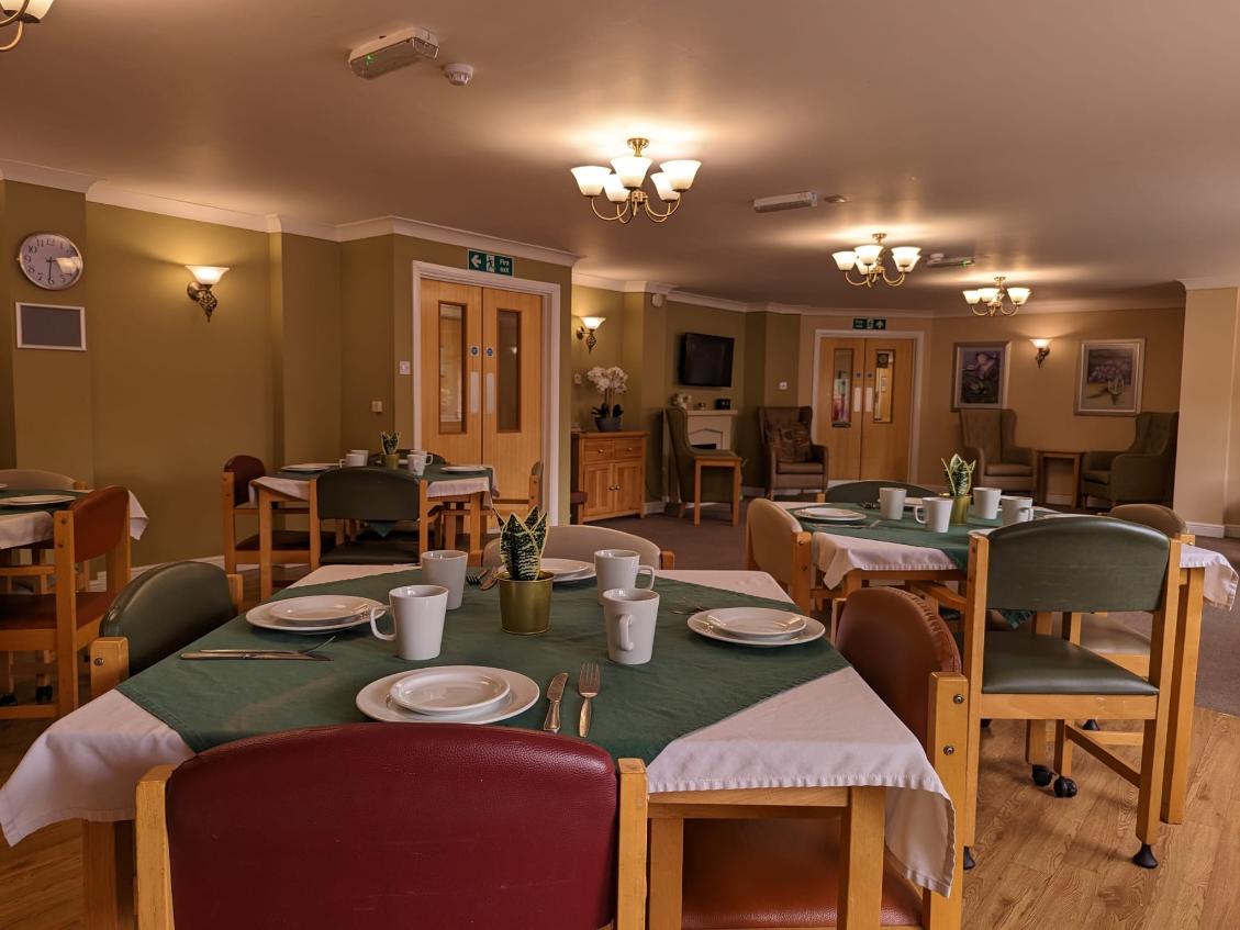 Dining room at Douglas Court Care Home